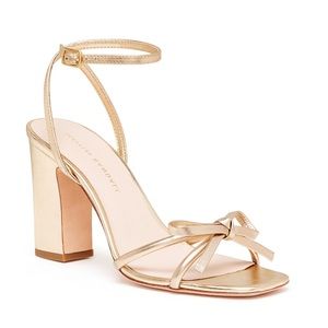 Loeffler Randall Maeve Bow Ankle Strap Block Heel Sandals